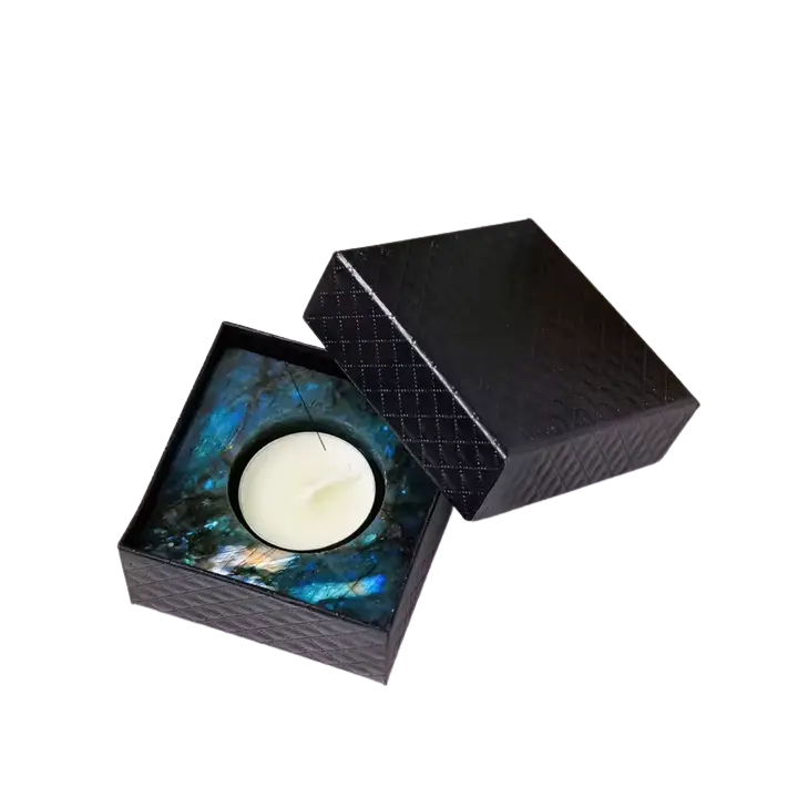Labradorite Square Tealight Holder