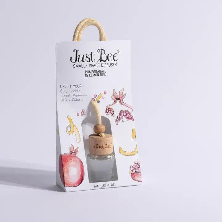 Just Bee Small Space Hanging Diffuser - Pomegranate & Lemon Rind