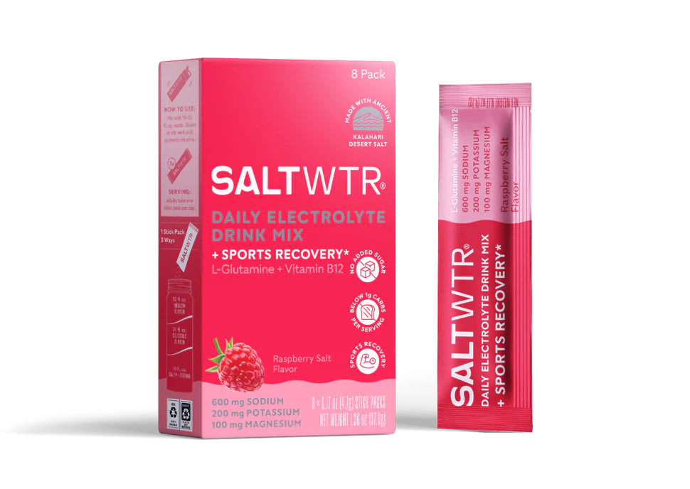 SaltWTR Sports Recovery - Rasberry Salt 8 pack