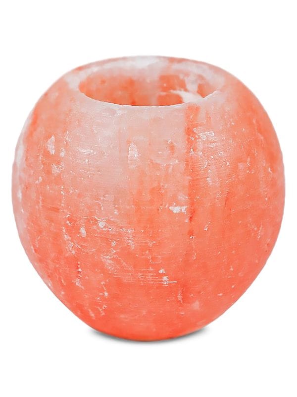 Pink Salt Candle Holder