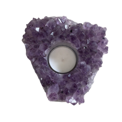 Amethyst Candle Holder