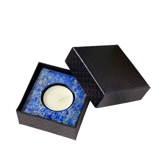 Lapis Lazuli Square Tealight Holder