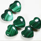 Natural Malachite Hearts