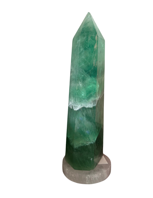 Green Fluorite Crystal