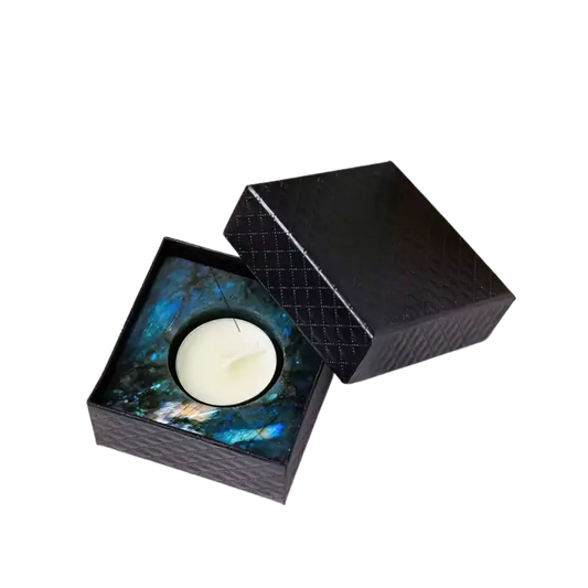 Labradorite Square Tealight Holder