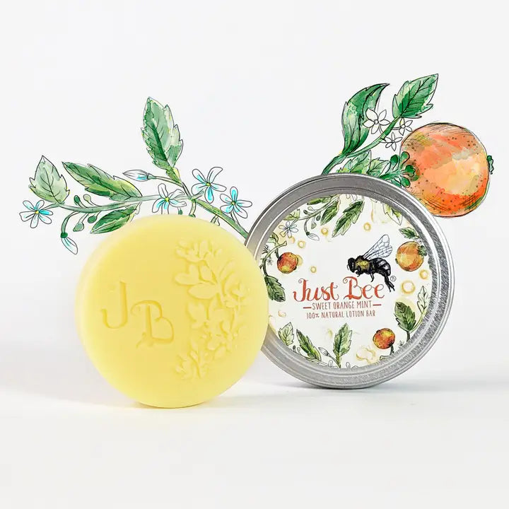 Just Bee Sweet Orange Mint Lotion Bar