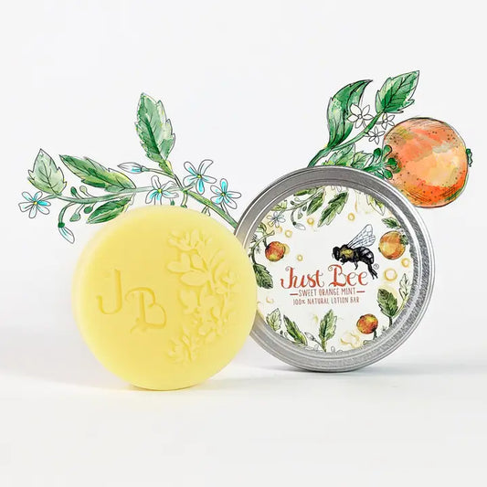 Just Bee Sweet Orange Mint Lotion Bar
