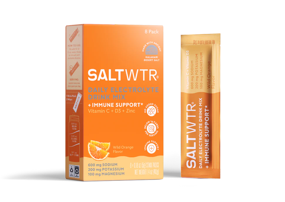 SaltWTR Immune Support - Wild Orange 8 pack