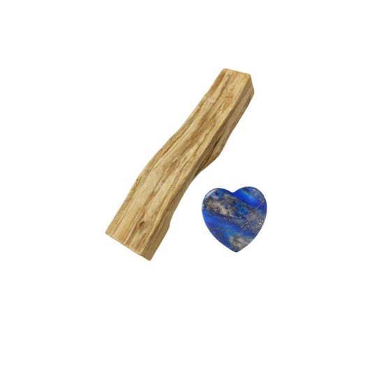 Palo Santo with Blue Lapis Heart